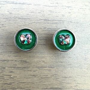 Kameleon Jewel Pop In the Tropics pair 925 Sterling Silver Butterfly enamel